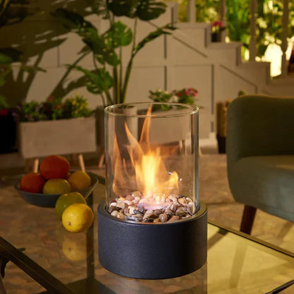 Tragbare Tischlaterne mit Flammeneffekt