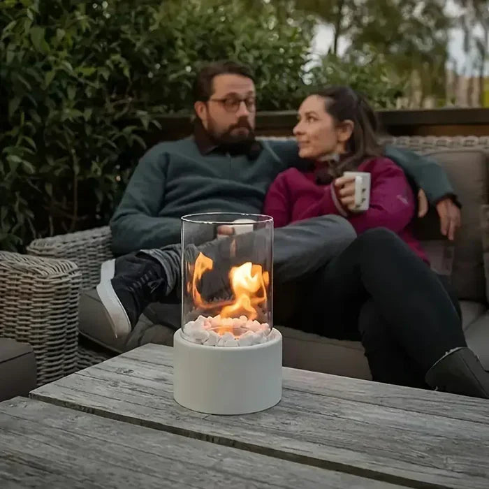Tragbare Tischlaterne mit Flammeneffekt