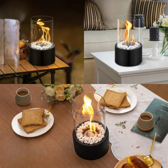 Tragbare Tischlaterne mit Flammeneffekt