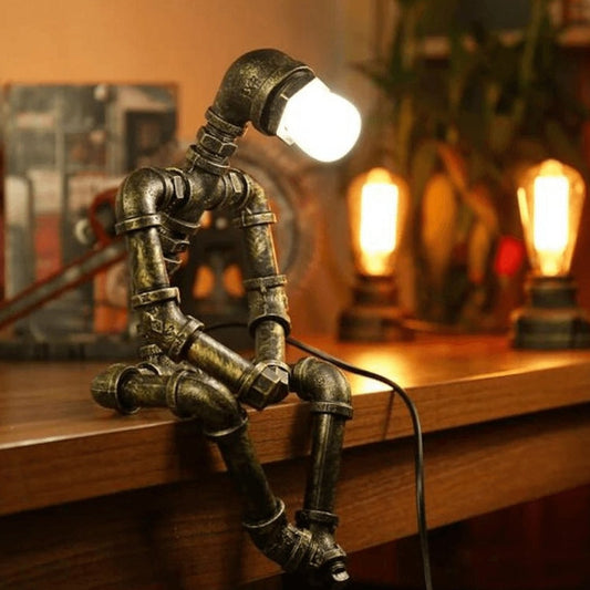 Industrielle Roboter-Tischlampe mit verstellbaren Gliedern