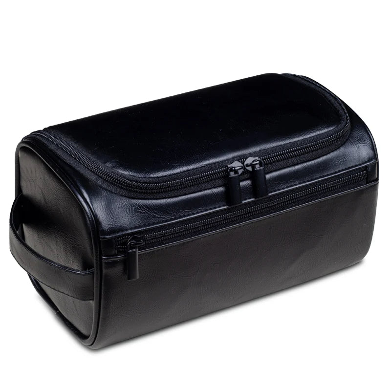 Kunstleder-Kulturtasche mit integriertem Aufhängehaken