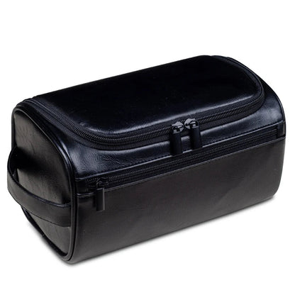 Kunstleder-Kulturtasche mit integriertem Aufhängehaken