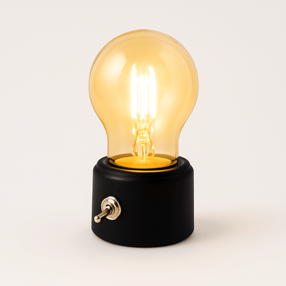 Vintage-Tafellampe mit USB-Ladefunktion und warmem Licht