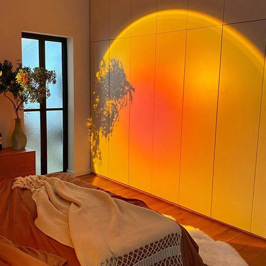 LED-Sonnenuntergang-Projektionslampe mit 360-Grad-Drehung