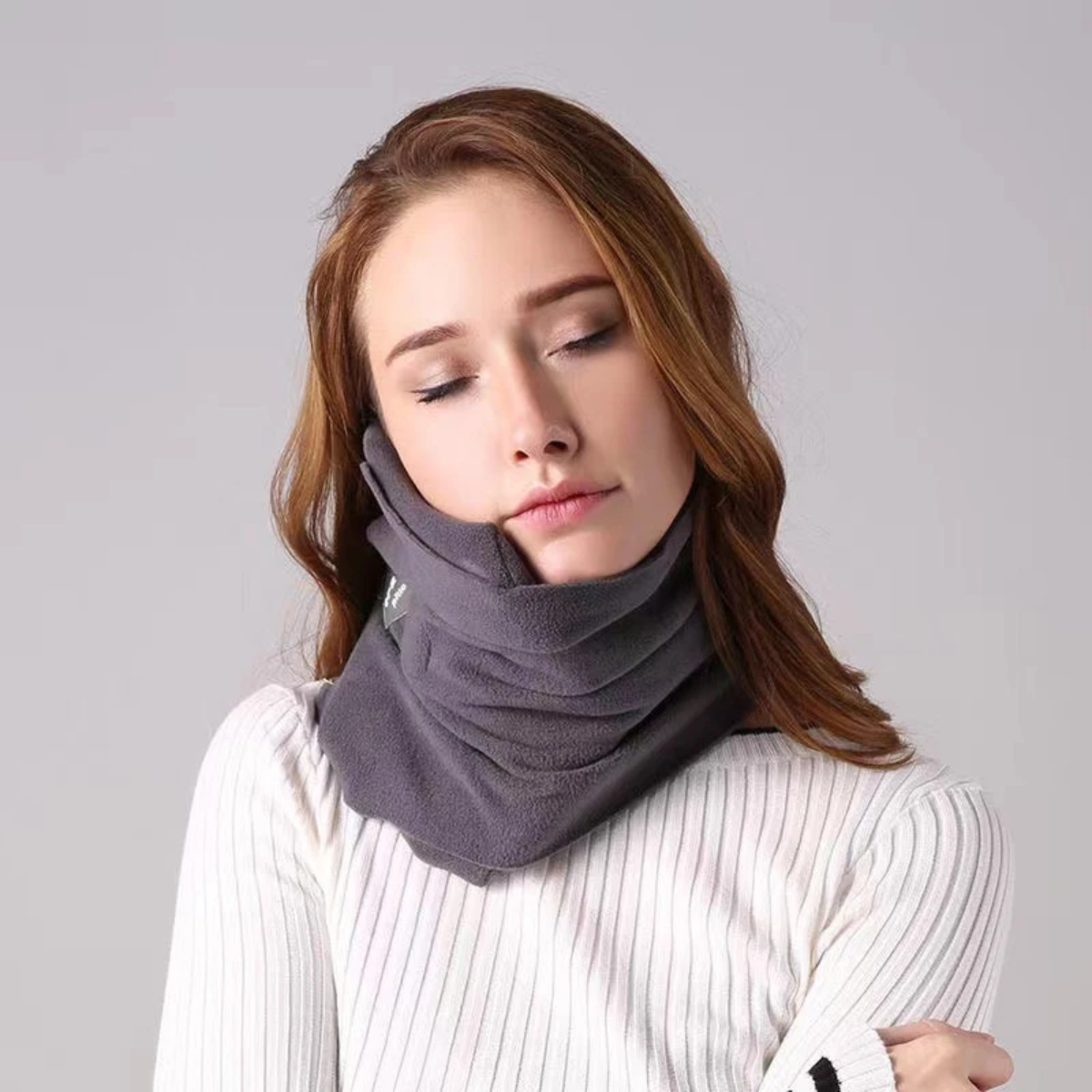 Ergonomisches Memory-Foam-Reisekissen mit waschbarem Bezug