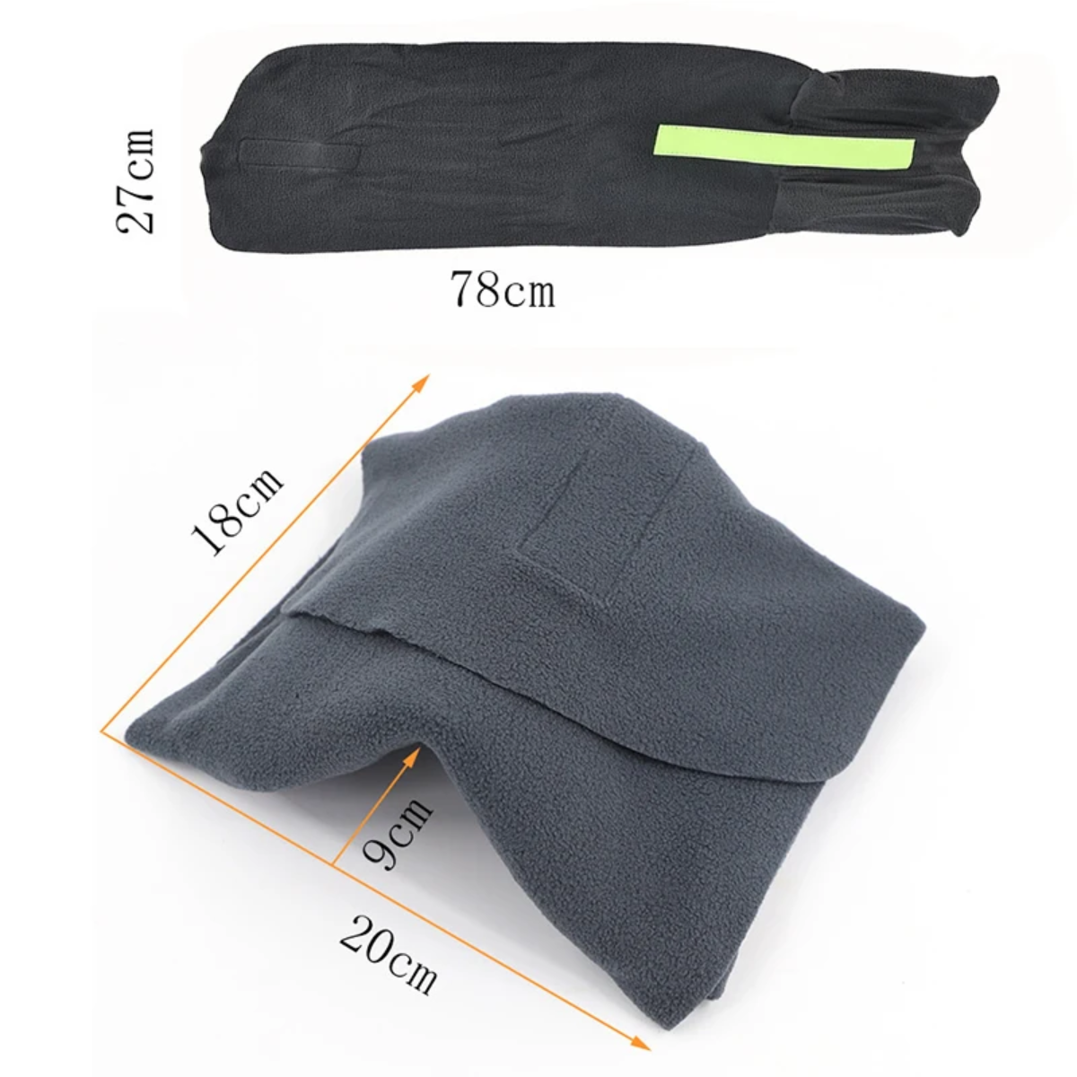 Ergonomisches Memory-Foam-Reisekissen mit waschbarem Bezug