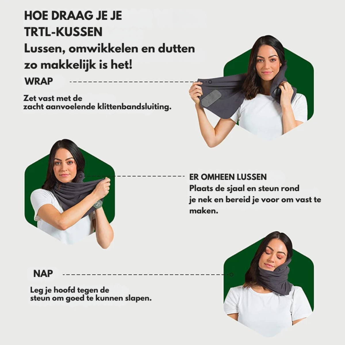 Ergonomisches Memory-Foam-Reisekissen mit waschbarem Bezug