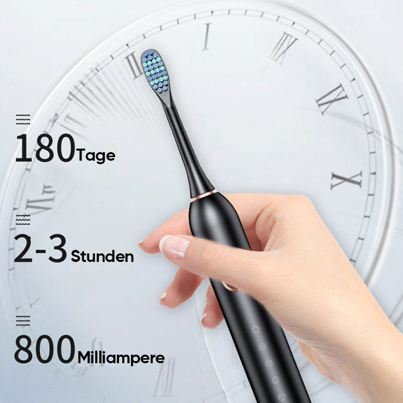 Elektrische Schallzahnbürste mit 6 Reinigungsmodi