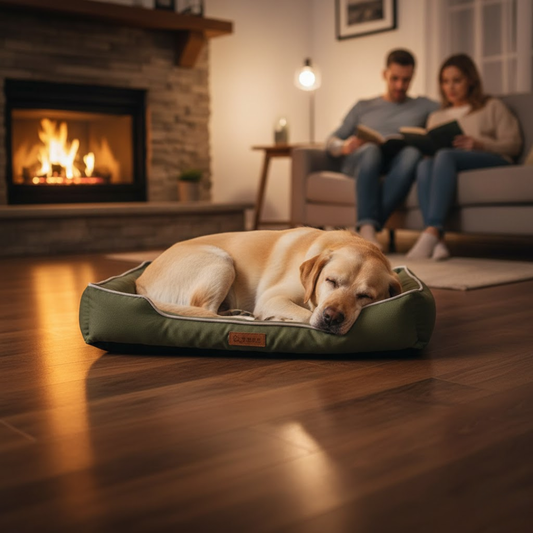 Orthopädisches Hundebett mit erhöhtem Rand
