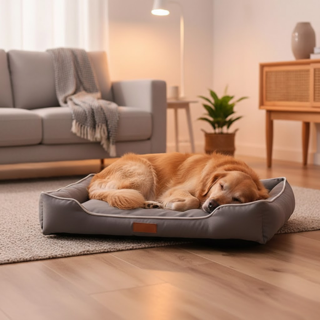 Orthopädisches Hundebett mit erhöhtem Rand