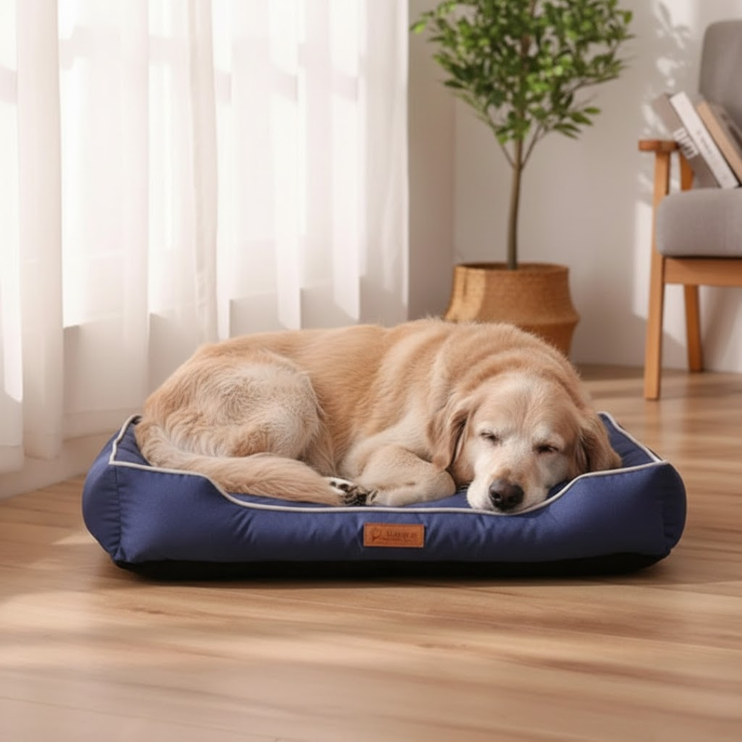 Orthopädisches Hundebett mit erhöhtem Rand