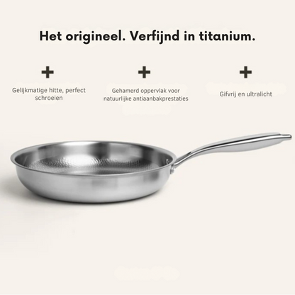 Titanium-Bratpfanne mit gehammerter Oberfläche
