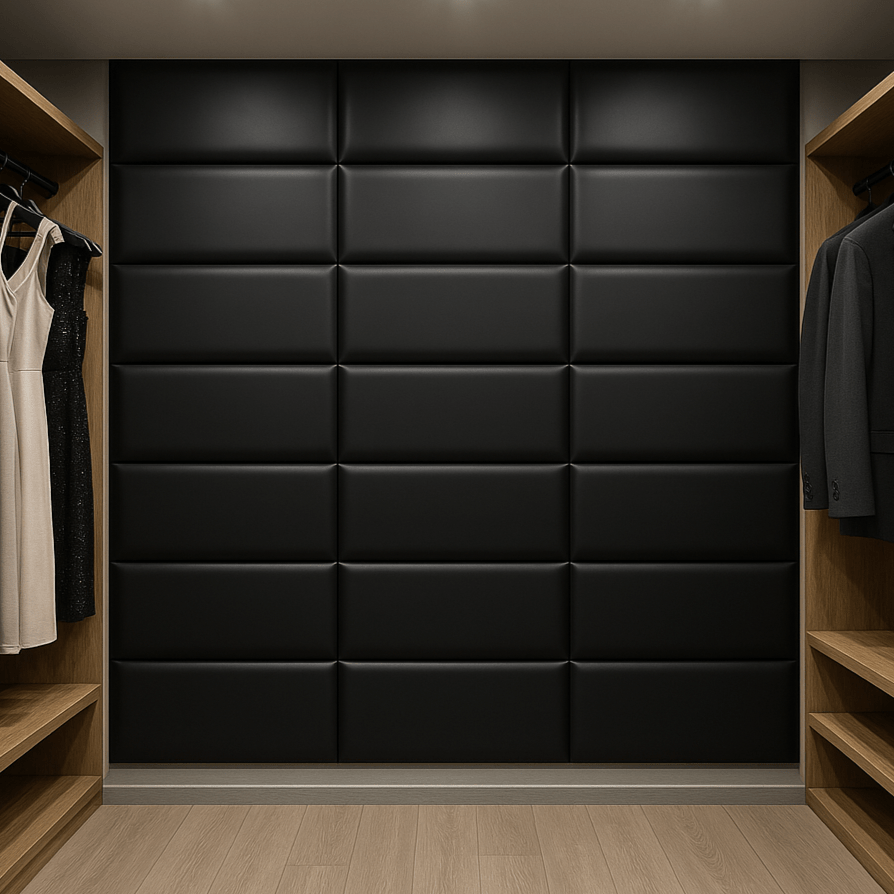 Luxe Wandpaneel aus Kunstleder für Innenräume