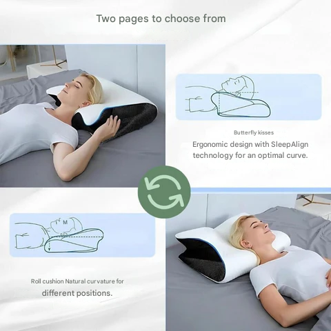 Orthopädisches Nackenkissen mit Memory-Schaum