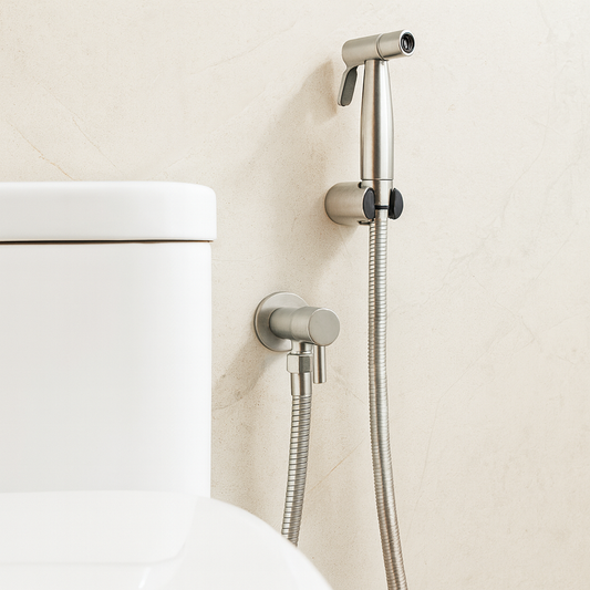 Edelstahl-Bidet-Handbrause mit Wandhalterung