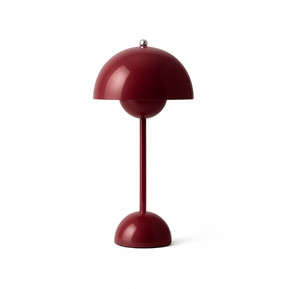 Dimmbare Designer-Tischleuchte aus Metall im Blüten-Design