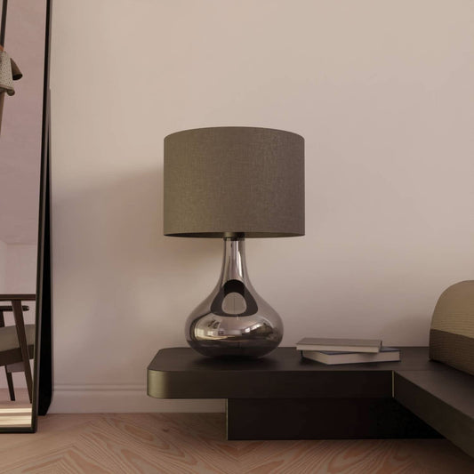 Tischleuchte Up-Downlight Rauchglas Anthrazit E27 52 cm