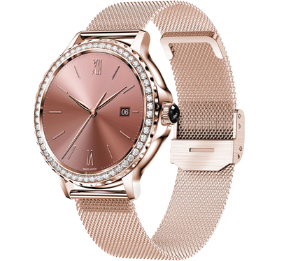 Damen-Smartwatch mit Bluetooth-Telefonie und 8 Tagen Akkulaufzeit