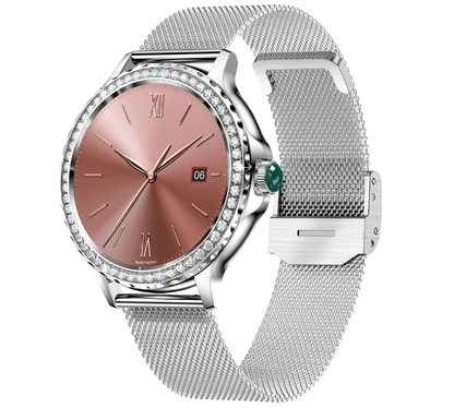 Damen-Smartwatch mit Bluetooth-Telefonie und 8 Tagen Akkulaufzeit