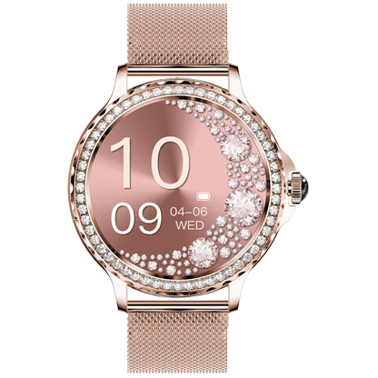 Damen-Smartwatch mit Bluetooth-Telefonie und 8 Tagen Akkulaufzeit