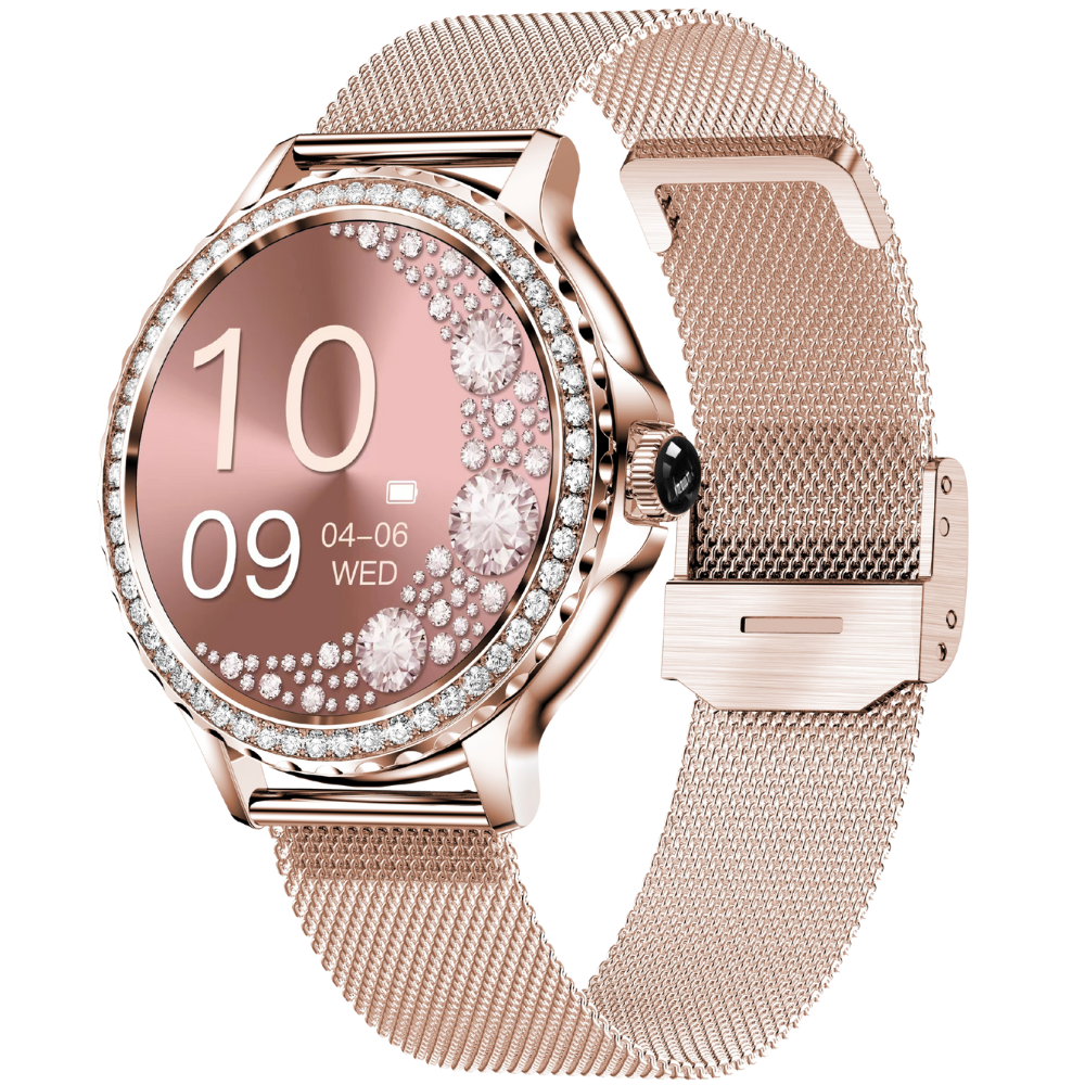 Damen-Smartwatch mit Bluetooth-Telefonie und 8 Tagen Akkulaufzeit