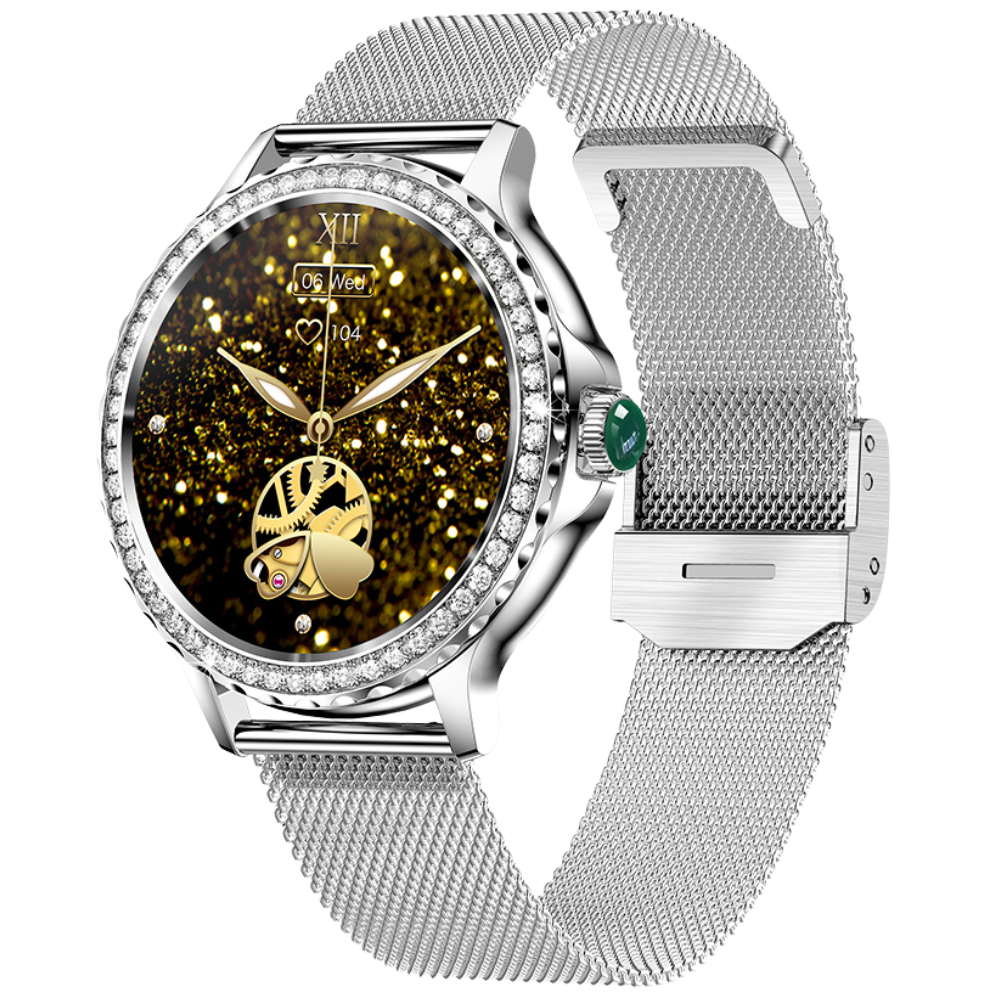 Damen-Smartwatch mit Bluetooth-Telefonie und 8 Tagen Akkulaufzeit