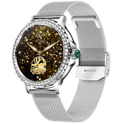 Damen-Smartwatch mit Bluetooth-Telefonie und 8 Tagen Akkulaufzeit
