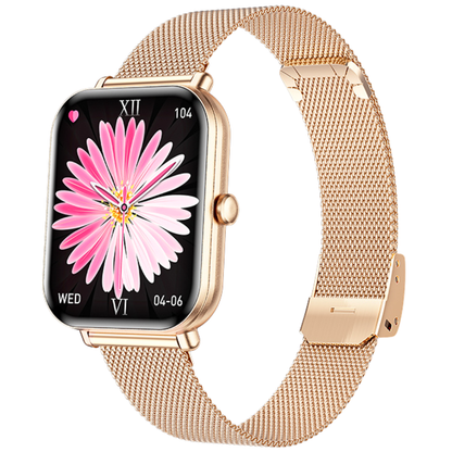 Damen-Smartwatch mit Bluetooth-Telefonie und Pulsmesser