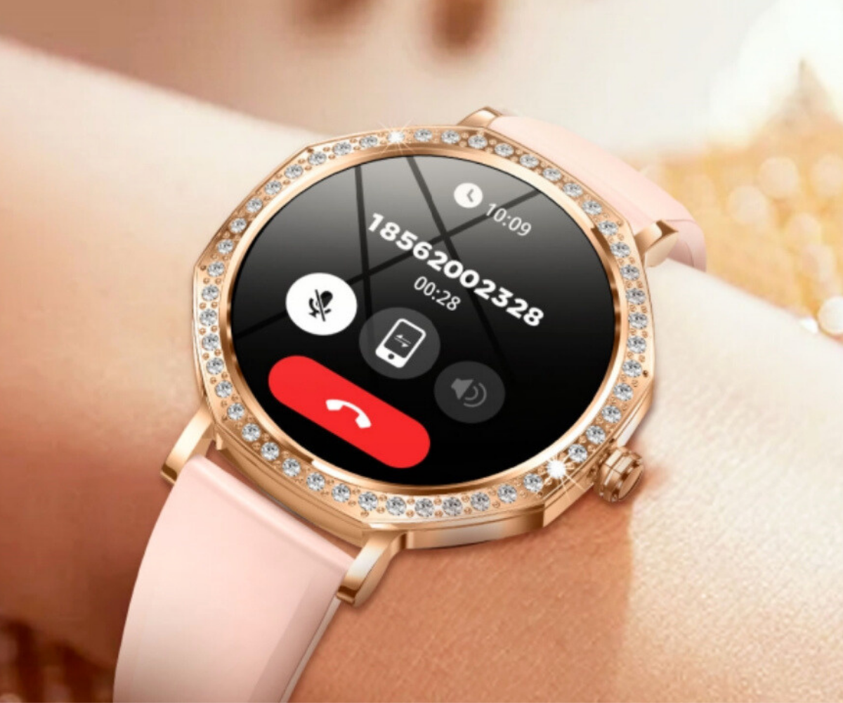Damen-Smartwatch mit Bluetooth-Telefonie und 100 Sportmodi