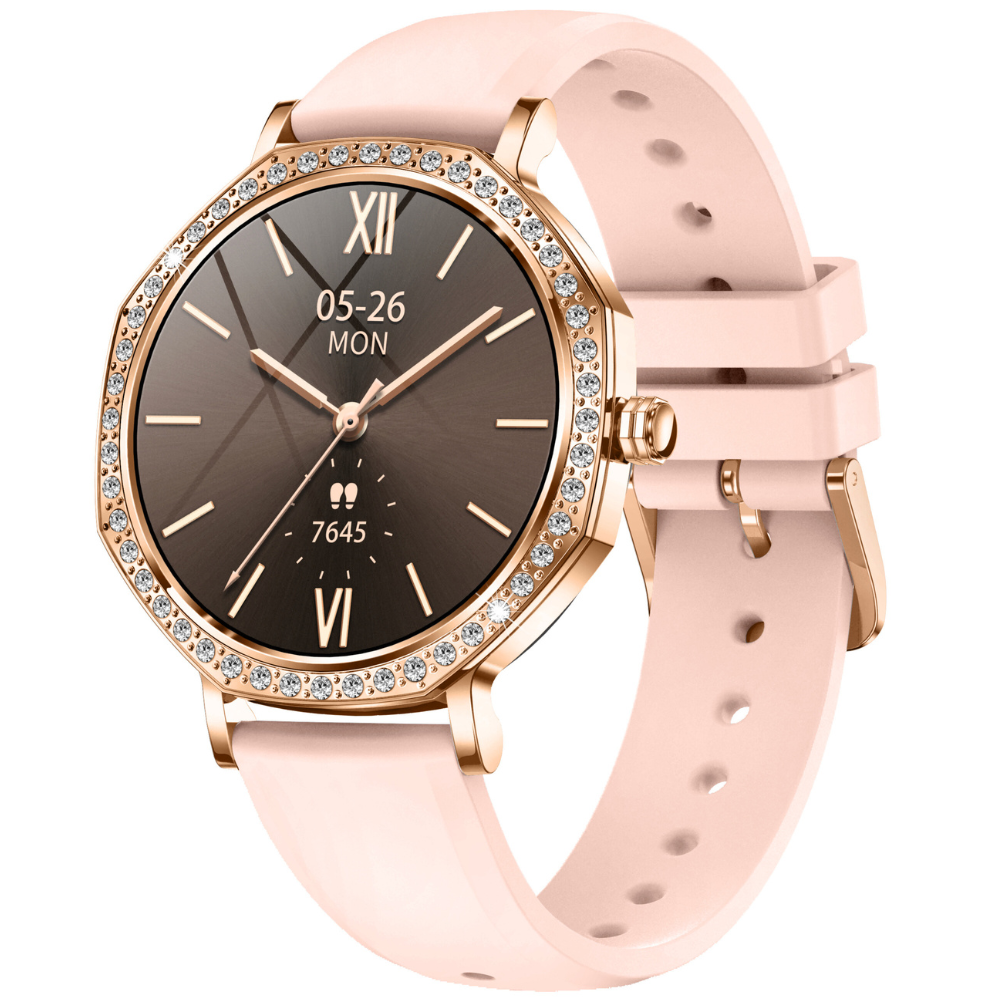 Damen-Smartwatch mit Bluetooth-Telefonie und 100 Sportmodi