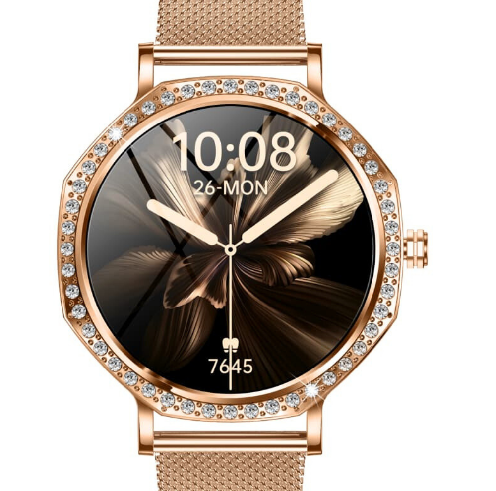 Damen-Smartwatch mit Bluetooth-Telefonie und 100 Sportmodi