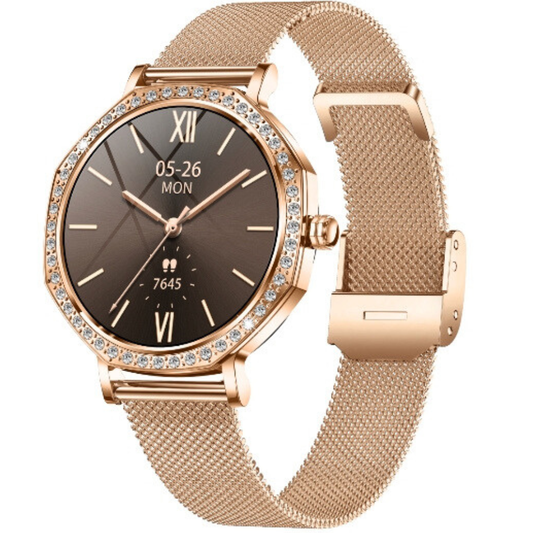 Damen-Smartwatch mit Bluetooth-Telefonie und 100 Sportmodi