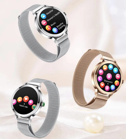 Damen-Smartwatch mit 1,1 Zoll AMOLED-Display und Bluetooth-Anruffunktion | SMART080