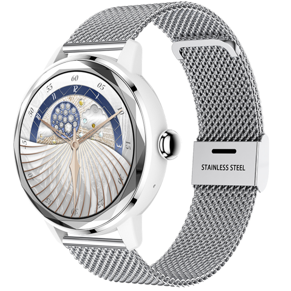 Damen-Smartwatch mit Bluetooth-Telefonie und 125 Sportmodi