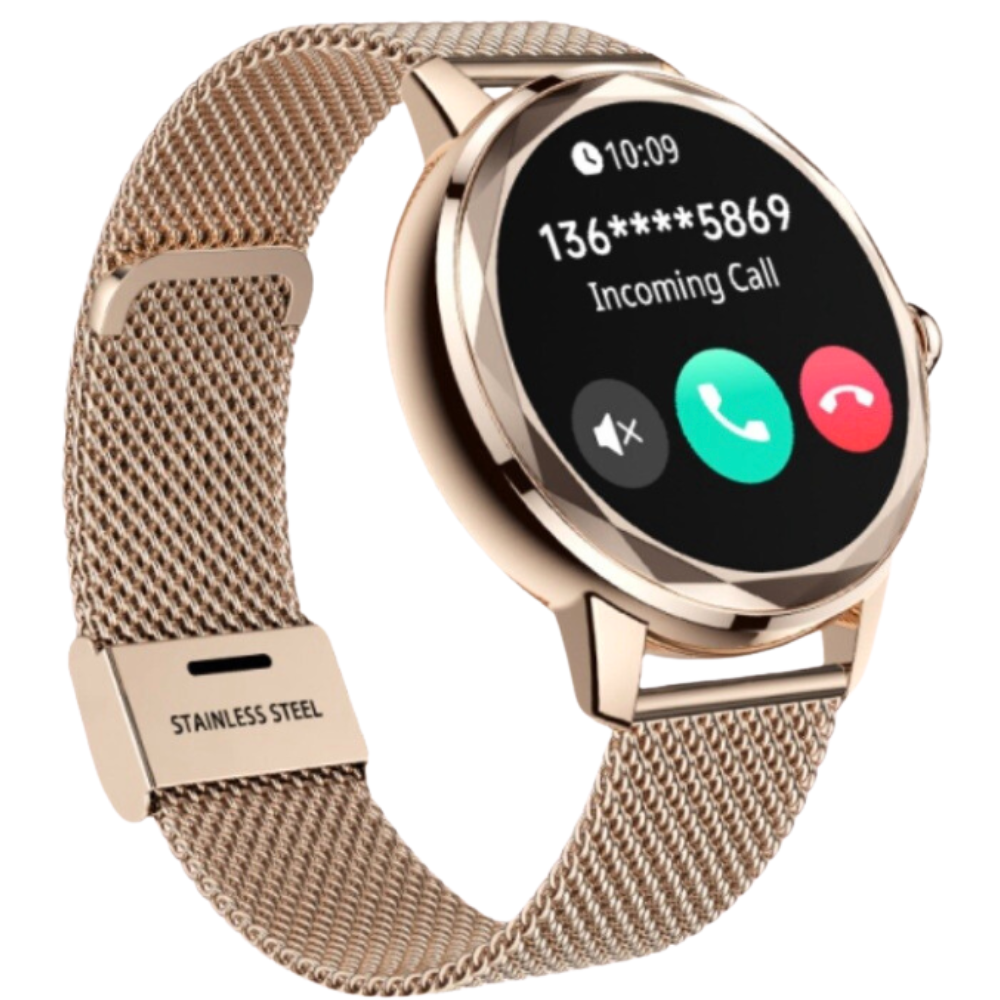 Damen-Smartwatch mit Bluetooth-Telefonie und 125 Sportmodi