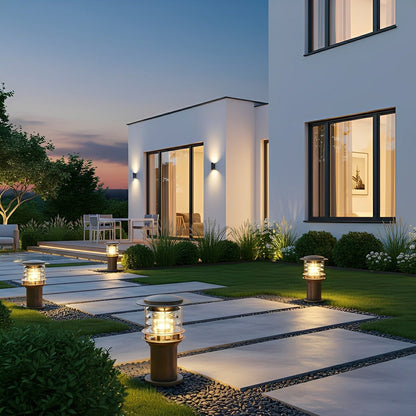 Moderne LED-Wegleuchte mit IP65-Wasserschutz