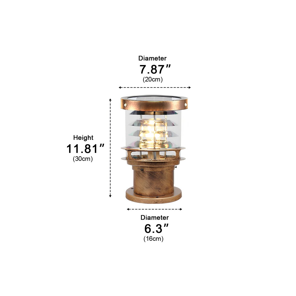 Moderne LED-Wegleuchte mit IP65-Wasserschutz