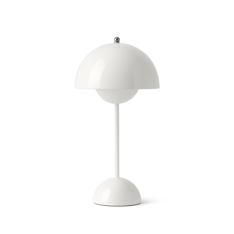 Dimmbare Designer-Tischleuchte aus Metall im Blüten-Design