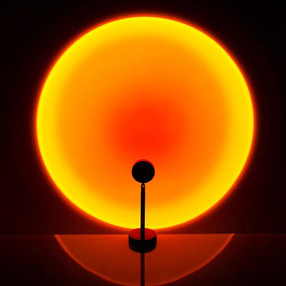LED-Sonnenuntergangslampe mit 16 Farbmodi und 360°-Drehkopf